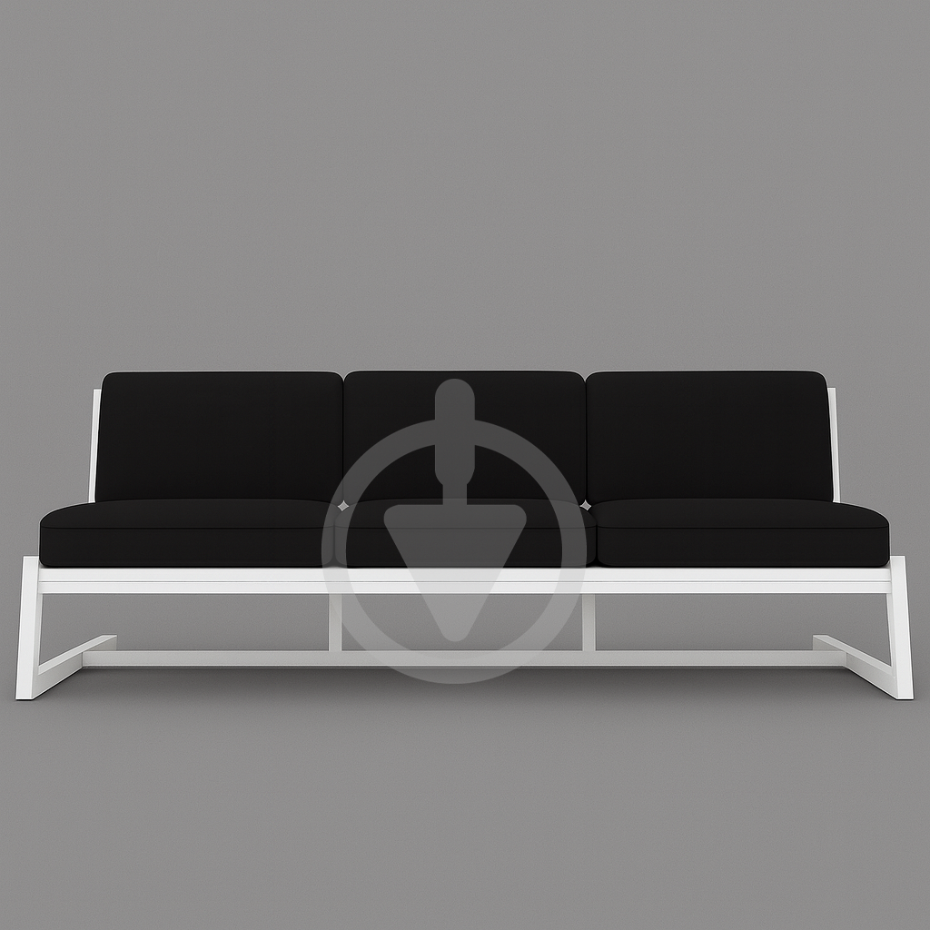 Диван металевий AVVS tech Атлас лофт велюр 246 см Чорний/Білий (30222881) - фото 2 Диван металевий AVVS tech Атлас лофт велюр 246 см Чорний/Білий (30222881) - фото 2