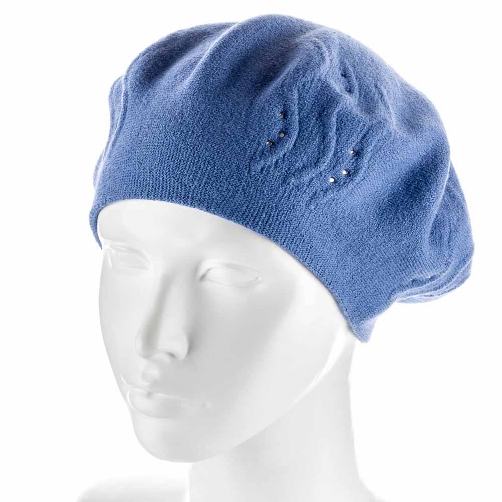 Берет женский Zolly ZH217 двойной Джинс