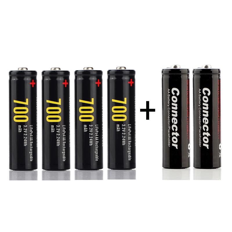 Набір акумуляторів Soshine 14500/AA LiFePo4 14500-3,2-700 4 шт. та обманки 2 шт. 700 mAh 1,4A 3,6/3,2/2,5V (29676062) Набір акумуляторів Soshine 14500/AA LiFePo4 14500-3,2-700 4 шт. та обманки 2 шт. 700 mAh 1,4A 3,6/3,2/2,5V (29676062)