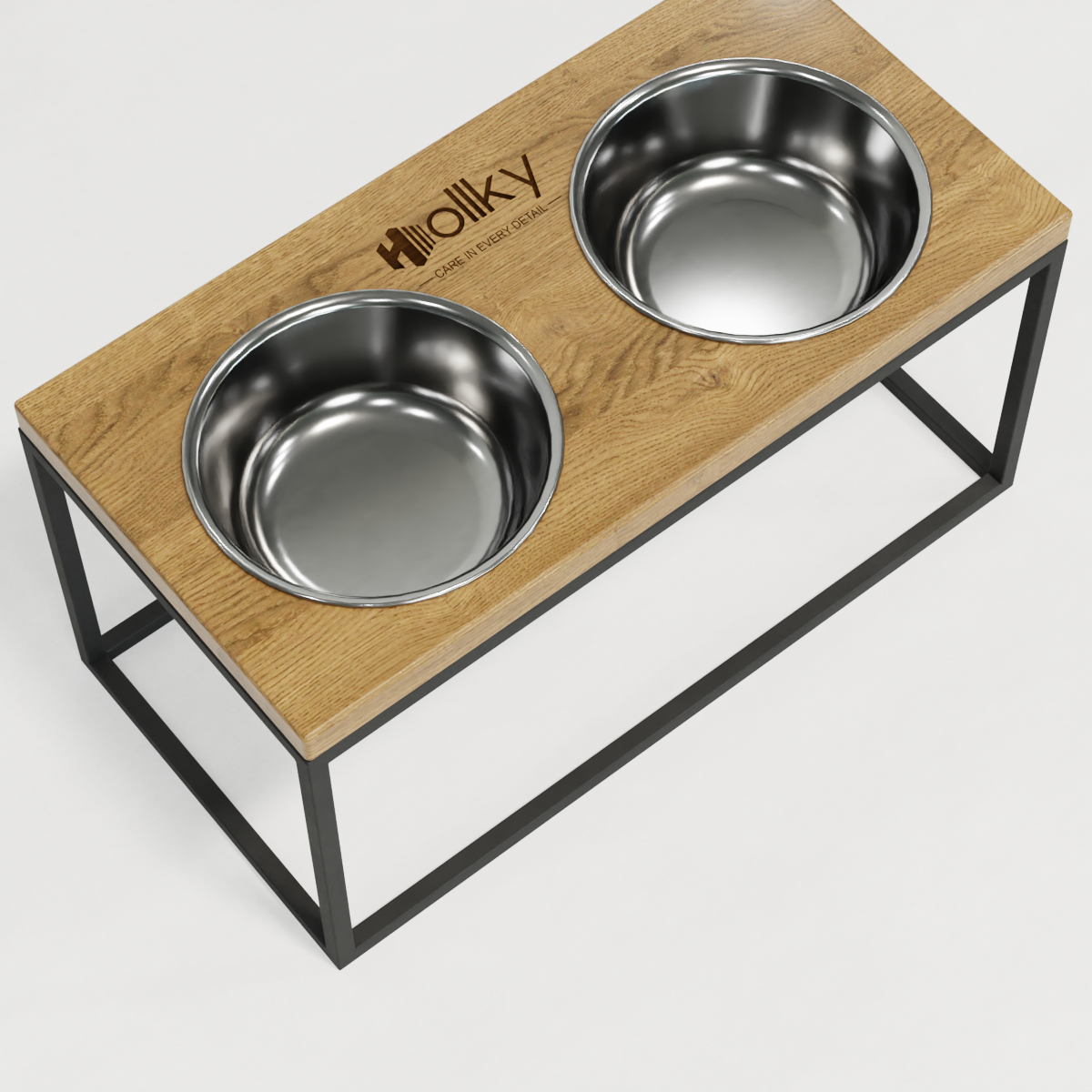 Миски на подставке для средних и больших собак Hollky Base L 2х0,95 л (BL-422120-GRNT) - фото 6 Миски на подставке для средних и больших собак Hollky Base L 2х0,95 л (BL-422120-GRNT) - фото 6