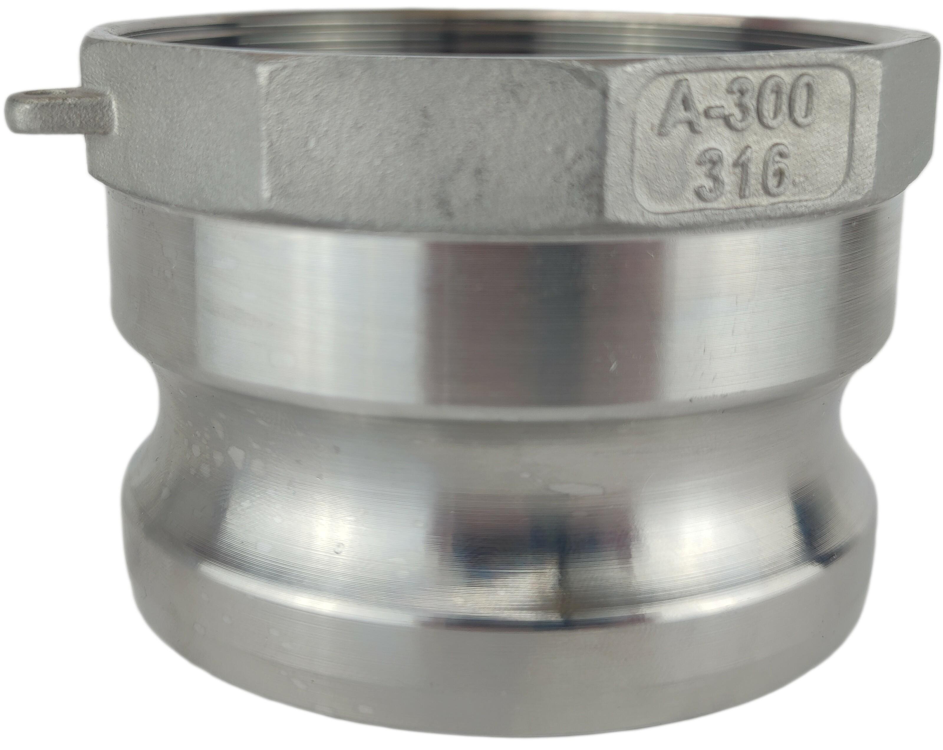 Соединение camlock тип А с внутренней резьбой BSPP ШРЗ нержавеющая сталь A-300 3" (50202048)