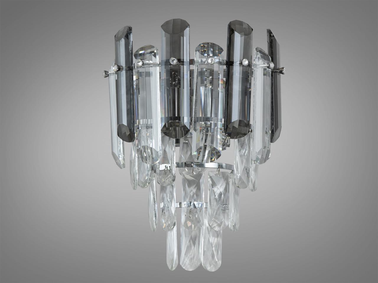 Бра классическое EcoLed из хрусталя 2022/2W CH Серебрянный