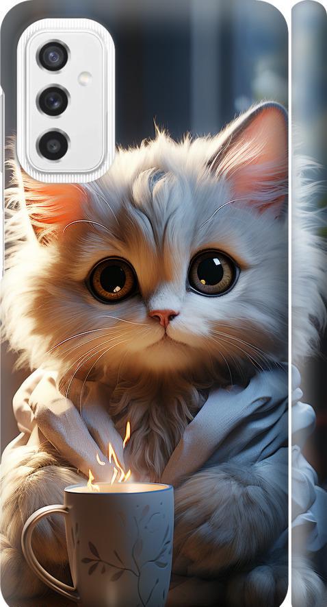 Чехол на Samsung Galaxy M52 M526B White cat (5646m-2490-42517) Чехол на Samsung Galaxy M52 M526B White cat (5646m-2490-42517)