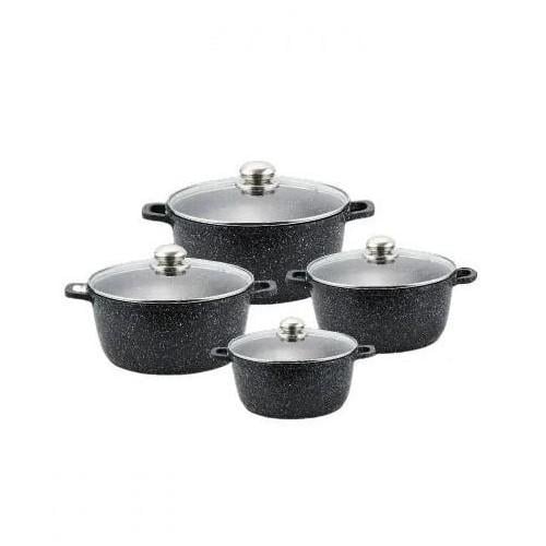 Набор кастрюль с мраморным покрытием Benson BN-378 8 пр. (BN-378)