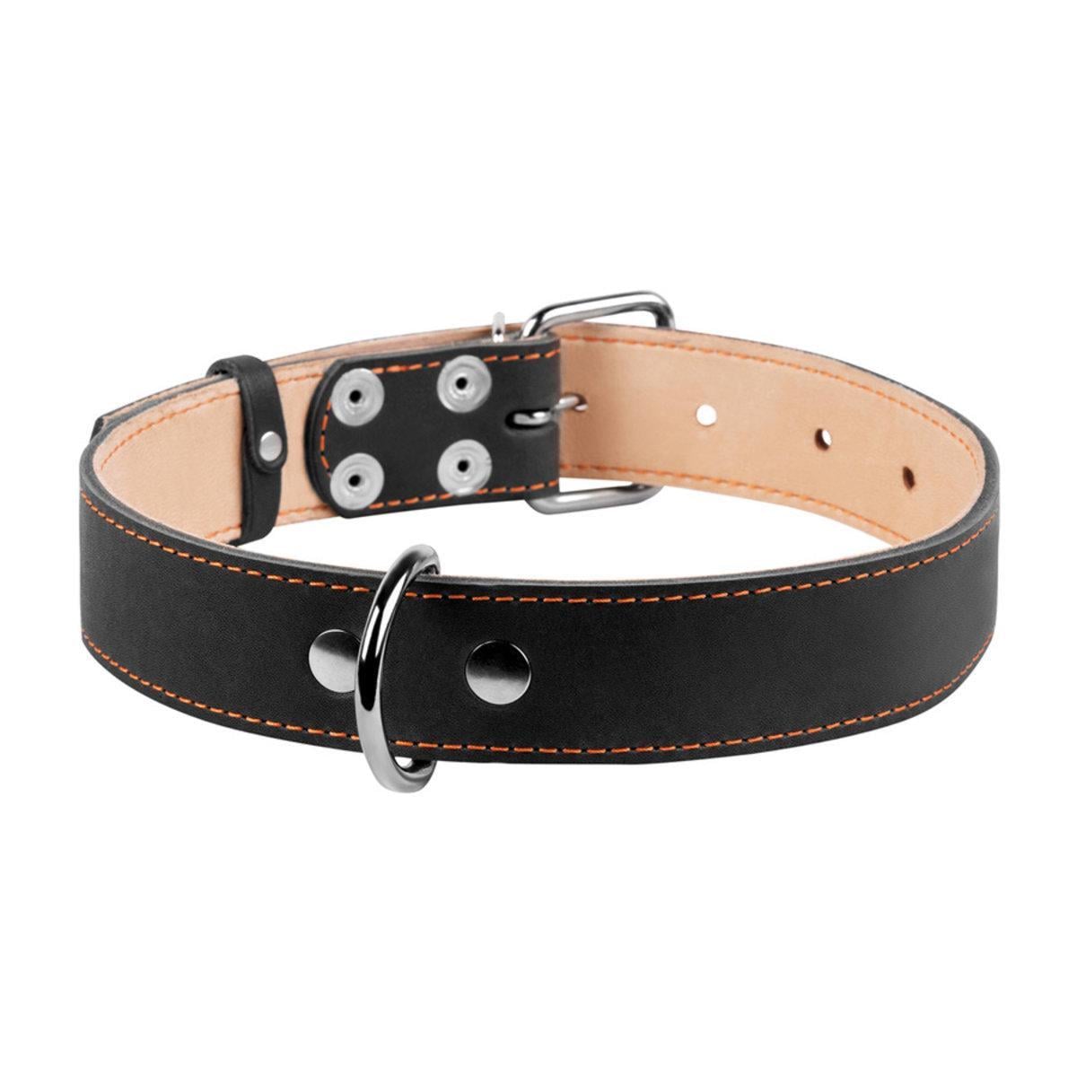 Ошейник Collar двойной 35 мм х 48-63 см Черный (02791 Col)
