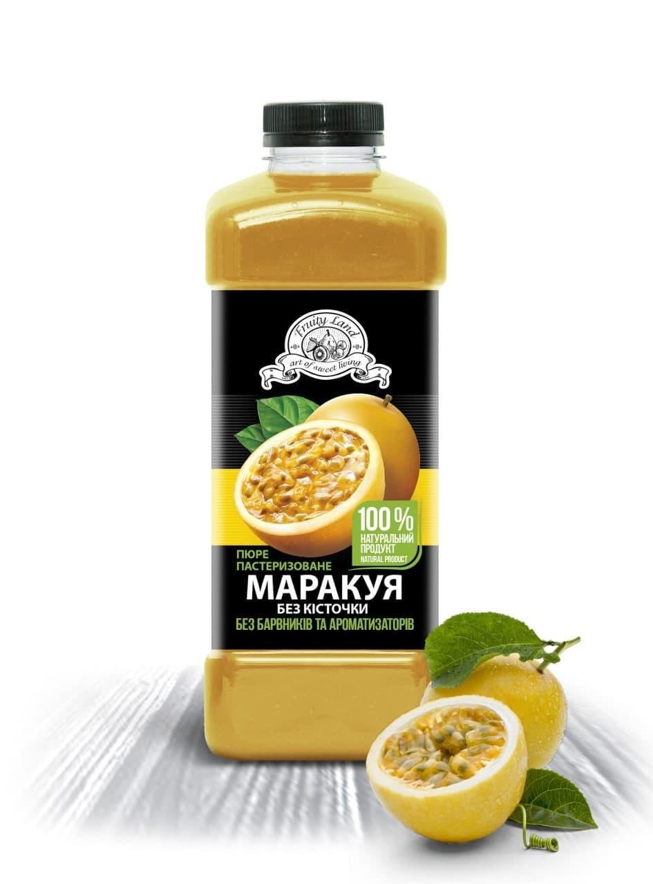 Маракуйя без косточки пюре Fruityland пастеризованное 1 кг