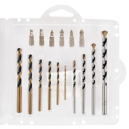 Набір свердел INGCO по металу/бетону/біти 16 шт. (000143263) - фото 2 Набір свердел INGCO по металу/бетону/біти 16 шт. (000143263) - фото 2