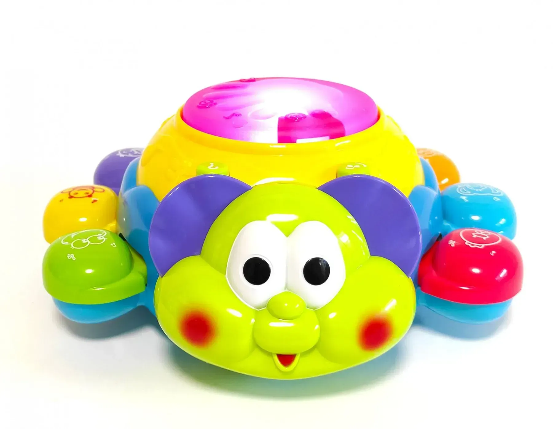 Іграшка для малюків Limo Toy Жучок інтерактивний з пластику 22 см Різнокольоровий (150-98-7259UA)