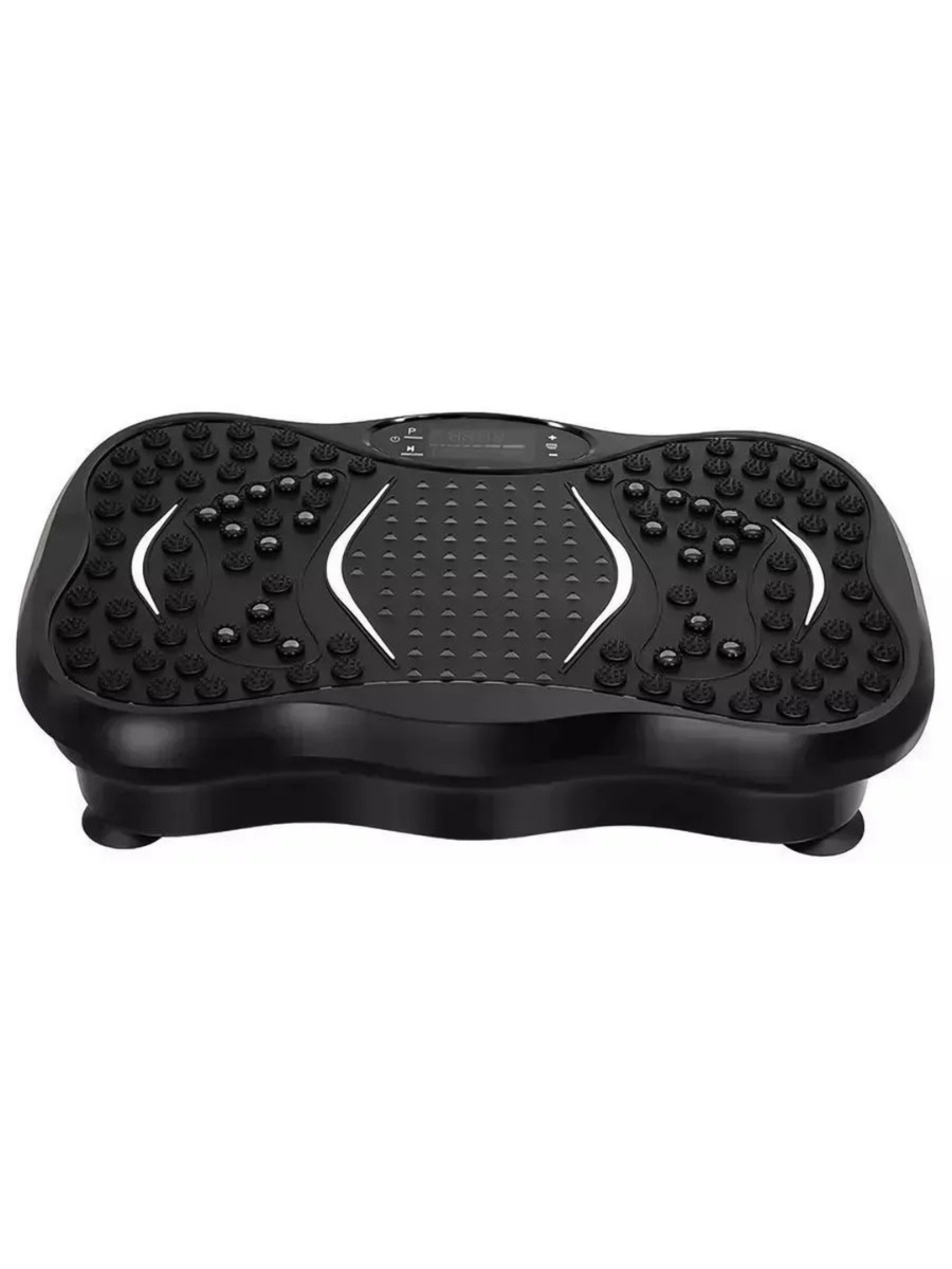 Тренажер с виброплатформой и эспандерами для похудения 99 режимов до 150 кг черный (4635742964)