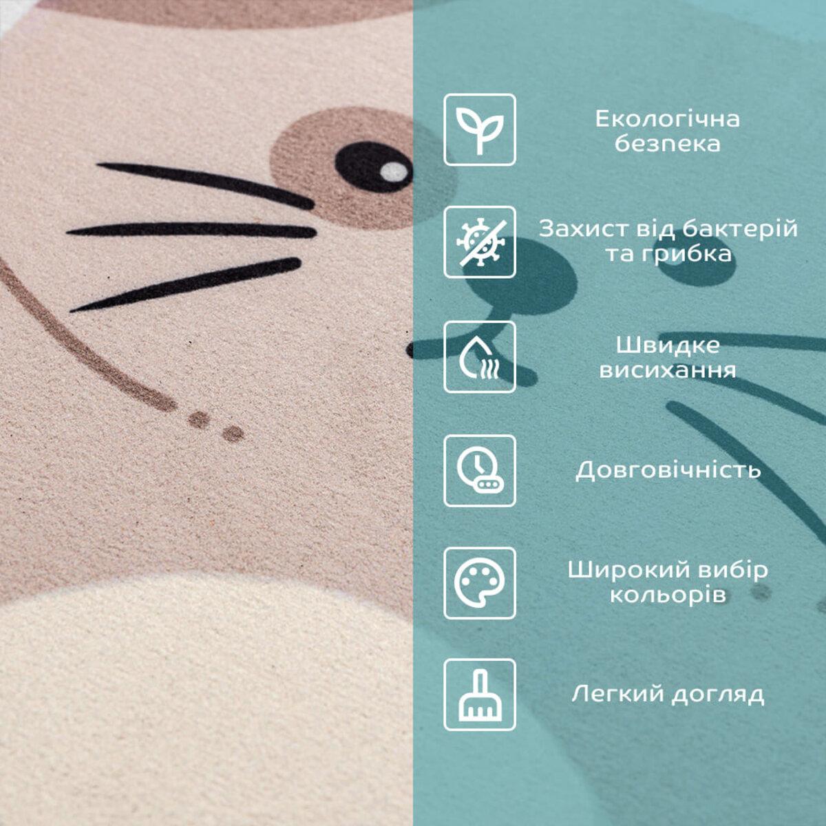 Коврик влагопоглощающий Котик 40х60х3 мм (SW-00002564) - фото 4 Коврик влагопоглощающий Котик 40х60х3 мм (SW-00002564) - фото 4