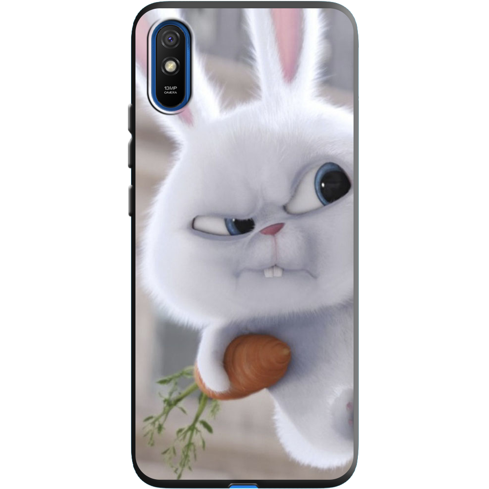 Чехол BoxFace Xiaomi Redmi 9A Rabbit Snowball Черный силикон (40304-up1116-40509)