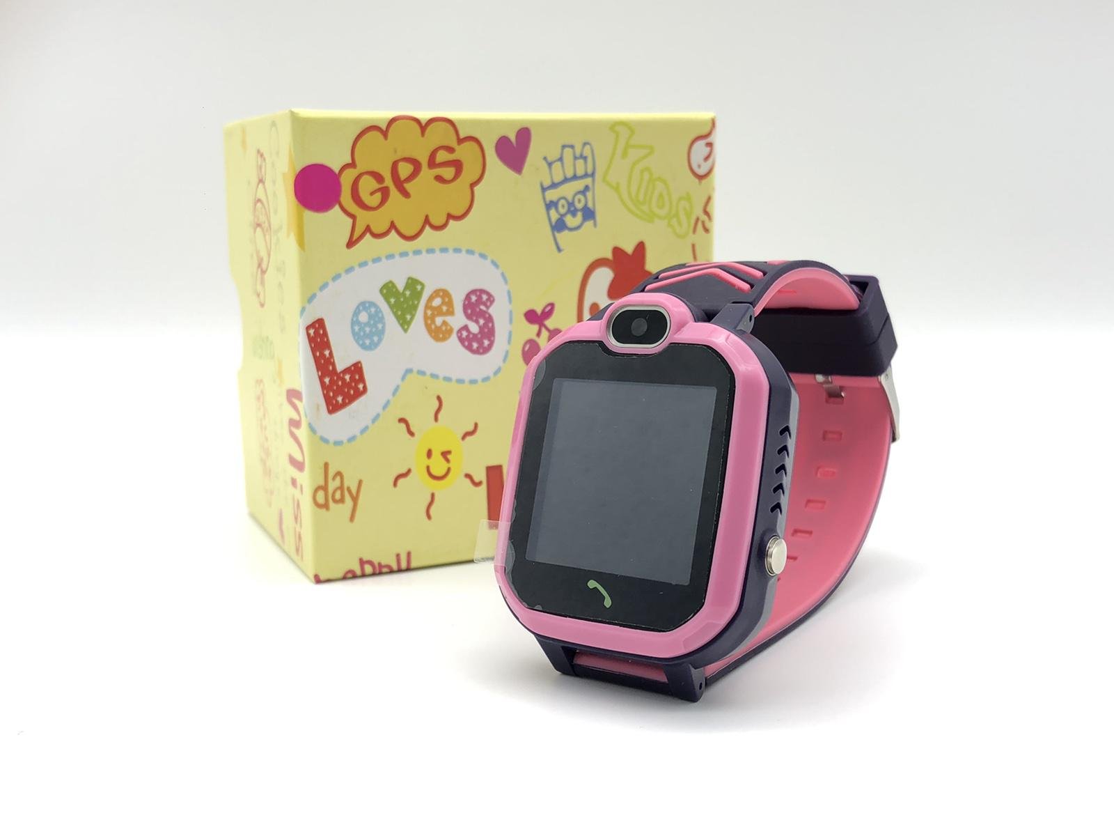 Детские Смарт-часы с GPS Smart KID-04 Розовый с фиолетовым