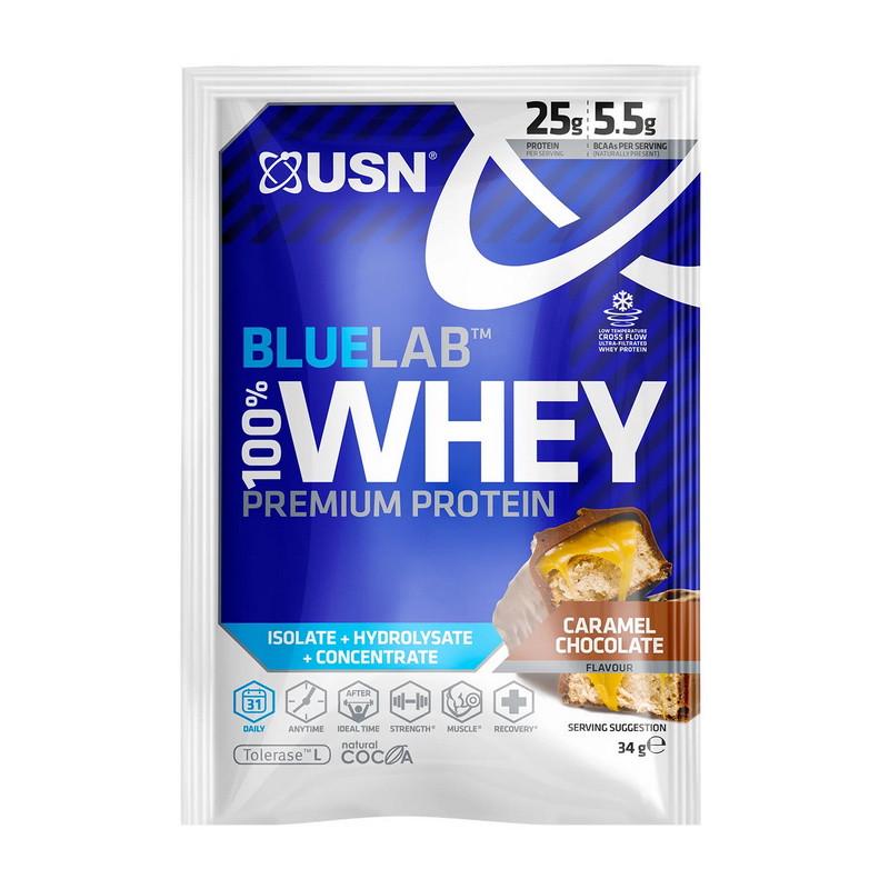 Протеин комплексный USN BlueLab 100% Whey Premium Protein соленая карамель 34 г (22418-01)