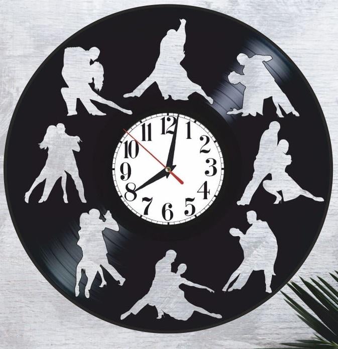 Часы настенные Танго 2180 из виниловой пластинки