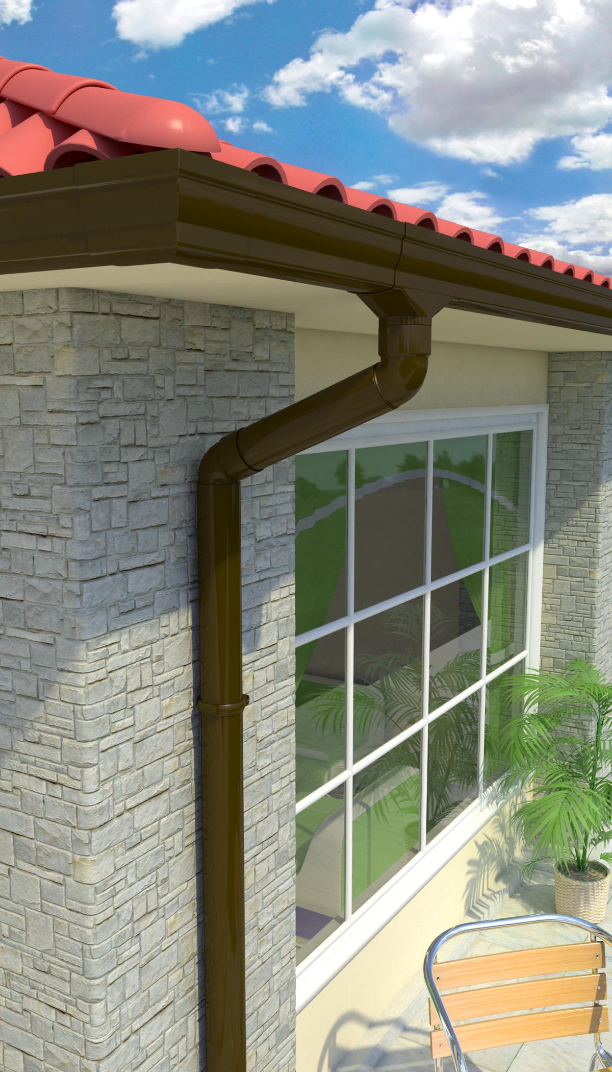 Колено трубы 67° Elegance 140 RAL 8019 (11583227) - фото 2