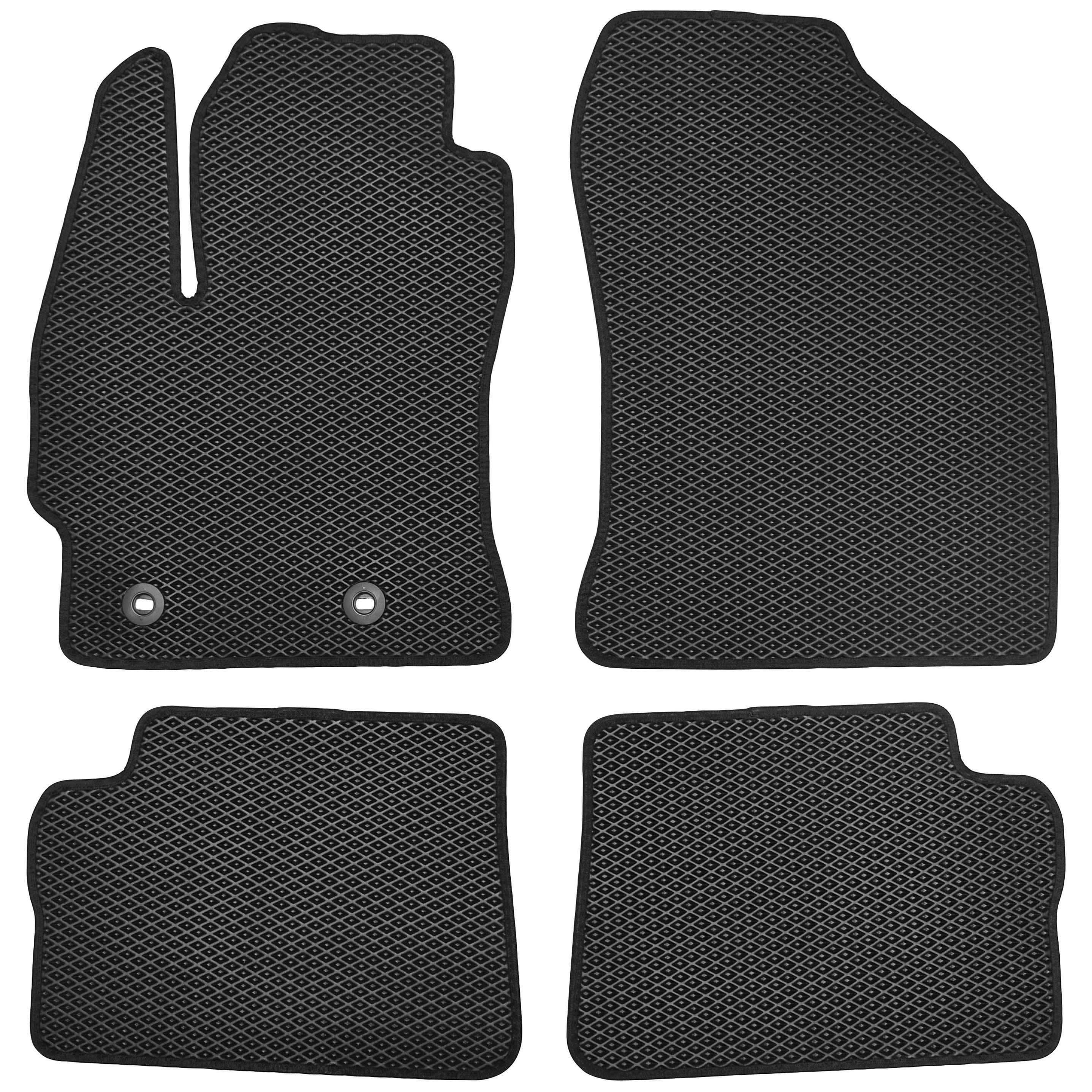 Коврики в салон Kinetic для Toyota Auris '13- EVA-полимерные Черный