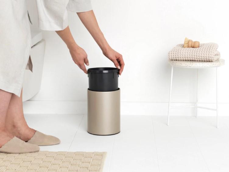 Бак для сміття Brabantia Touch Bin 3 л Бежевий (304668) - фото 8