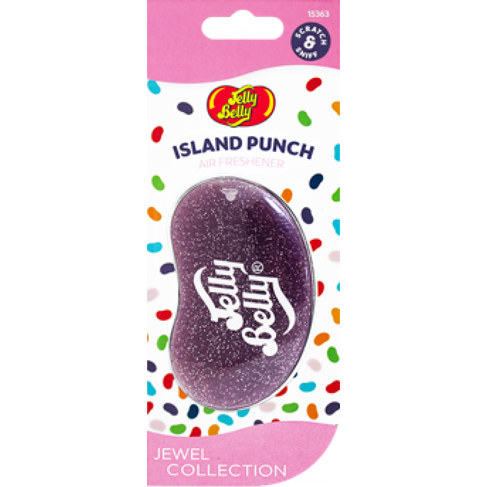 Ароматизатор для авто Jelly Belly Исландский пунш с блестками 18 г (К.15363)