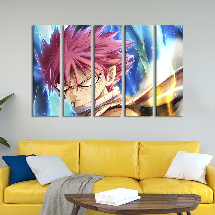 Картина на полотні Фокусник Нацу з аніме 132x80 см (1426-51)