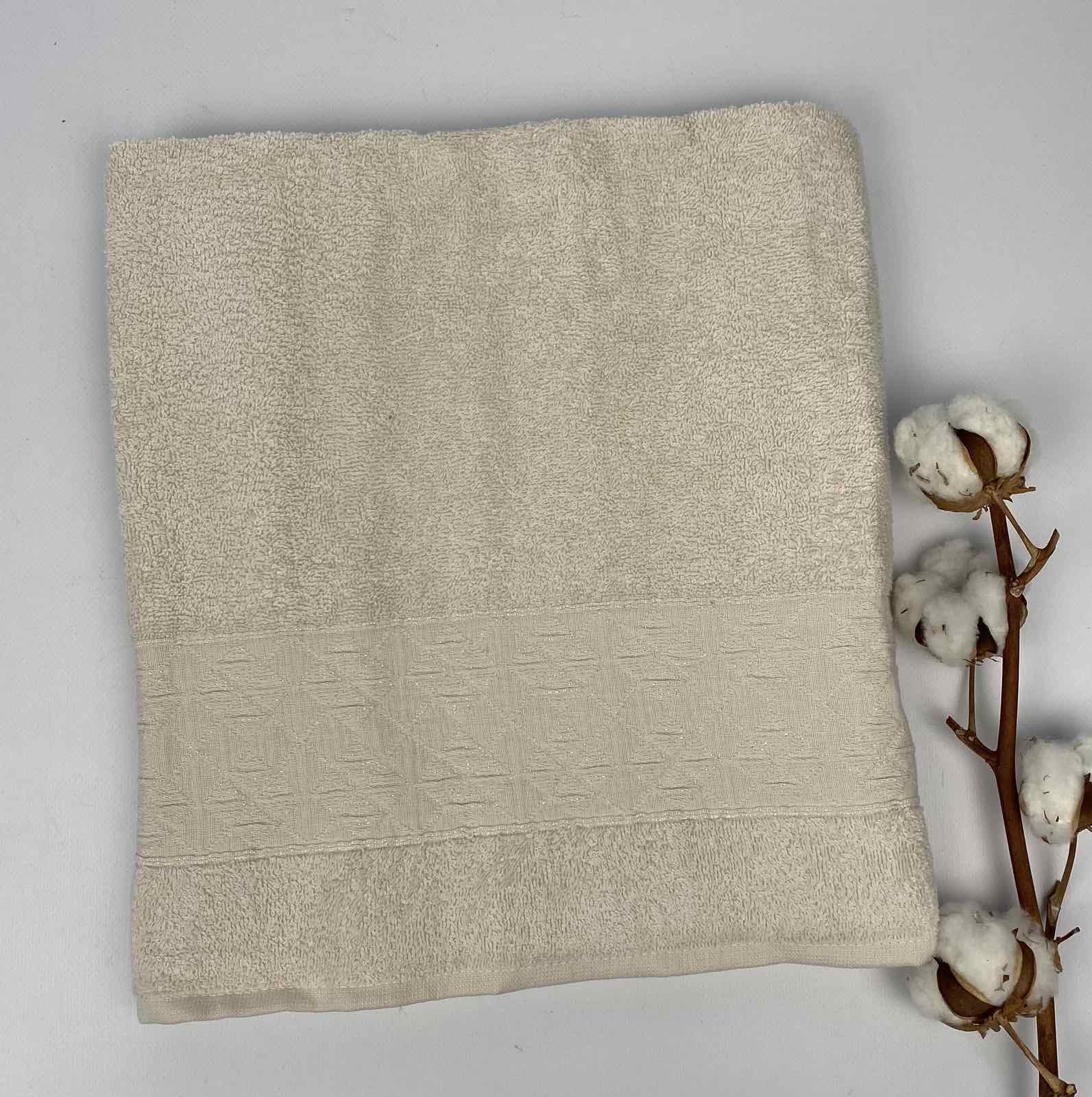 Полотенце АЕ Shine 70х140 см Кремовый (CN20989) - фото 1 Полотенце АЕ Shine 70х140 см Кремовый (CN20989) - фото 1