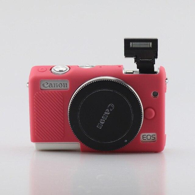 Чехол защитный силиконовый для фотоаппаратов Canon EOS M100 M200 Красный
