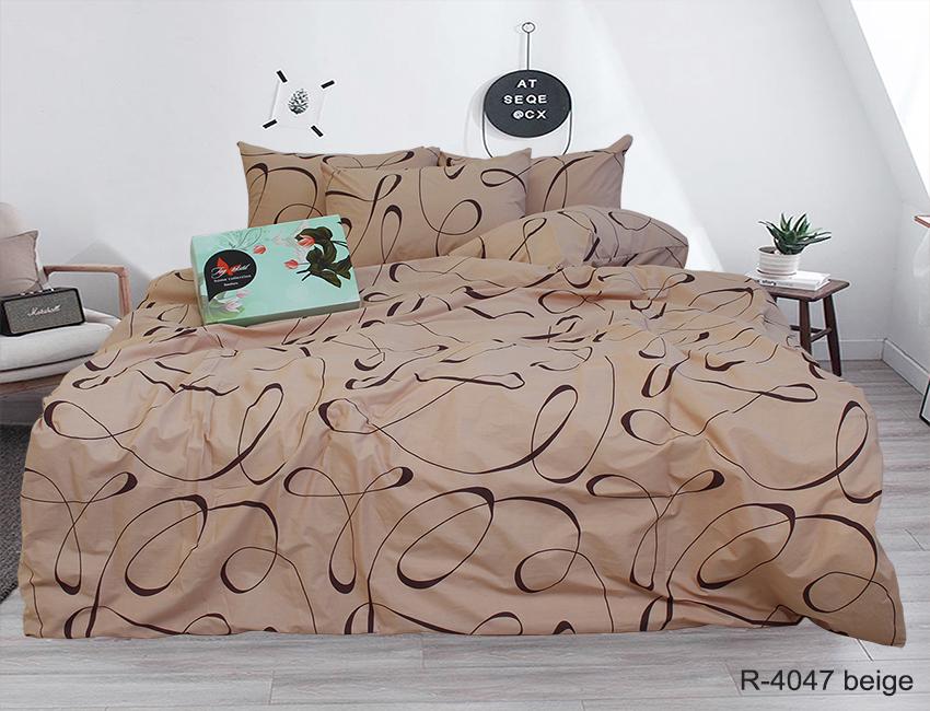 Комплект постельного белья TAGtekstil евро наволочки 70x70 см (R4047beige)
