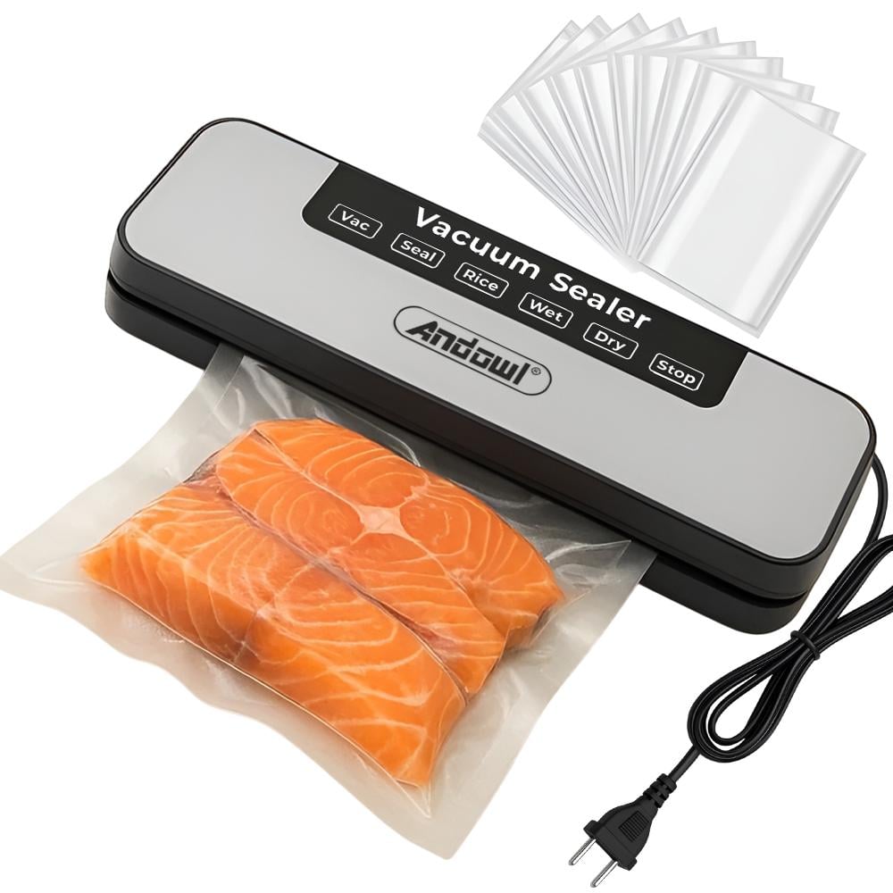Вакуумный упаковщик Andowl Q-Z400X1 6 режимов с вакуумными пакетами 10 шт. (e35c52d2)
