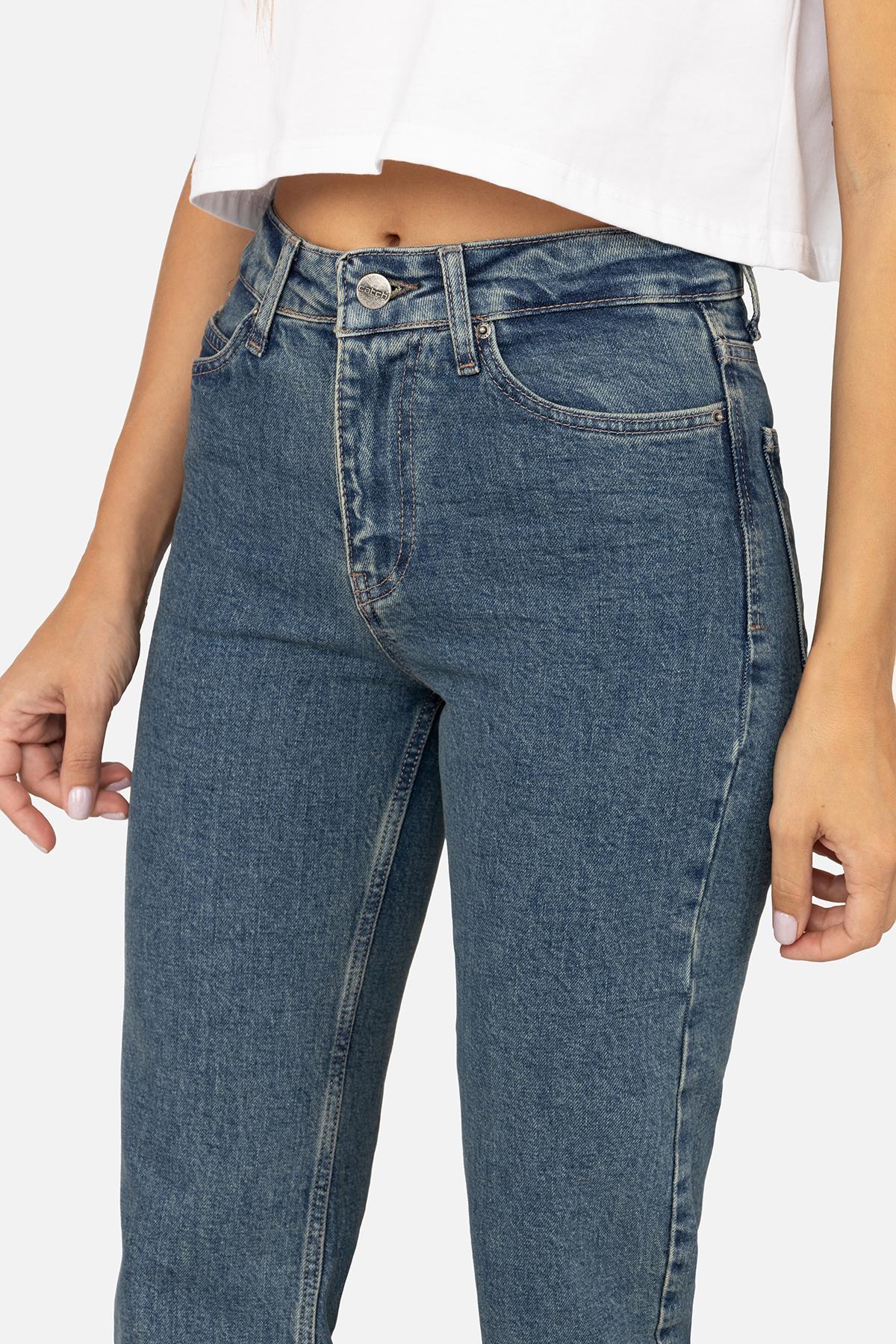 Джинси жіночі Straight ЦБ-00257397 р. 42 Синій (SKT001012875) - фото 3