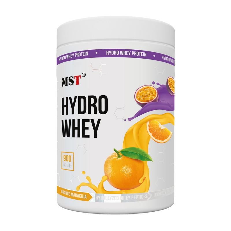 Гідролізат сироватковий MST Hydro Whey Protein апельсин та маракуйя 900 г (22001-01)