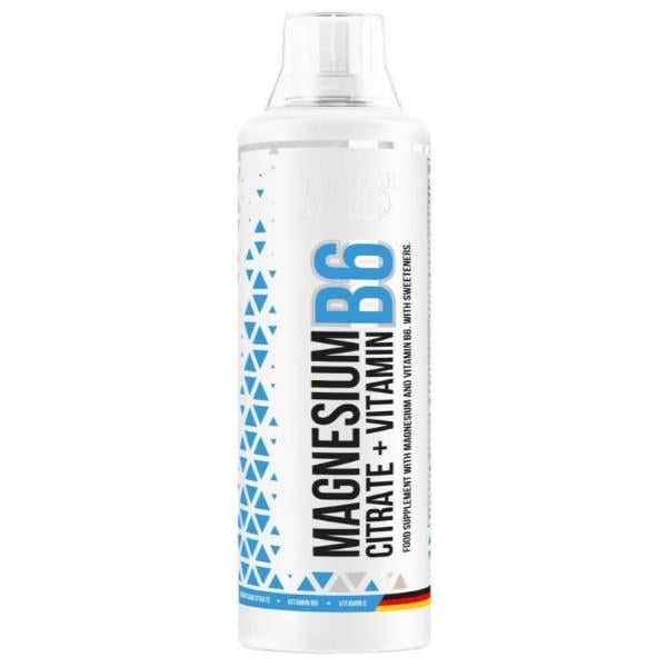 Витаминно-минеральный комплекс для спорта MST Nutrition Magnesium Citrate Plus Vitamin B6 500 мл 20 порций Cherry (000023736)