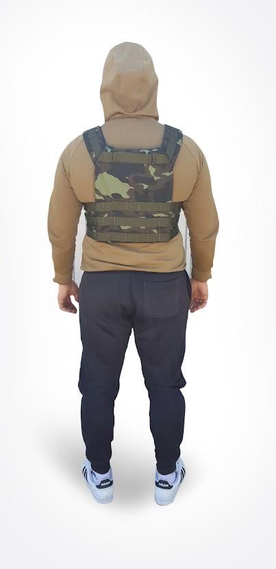 Бронежилет-плитоноска з плитами 4 клас 8х250х300 мм (7087289) - фото 3