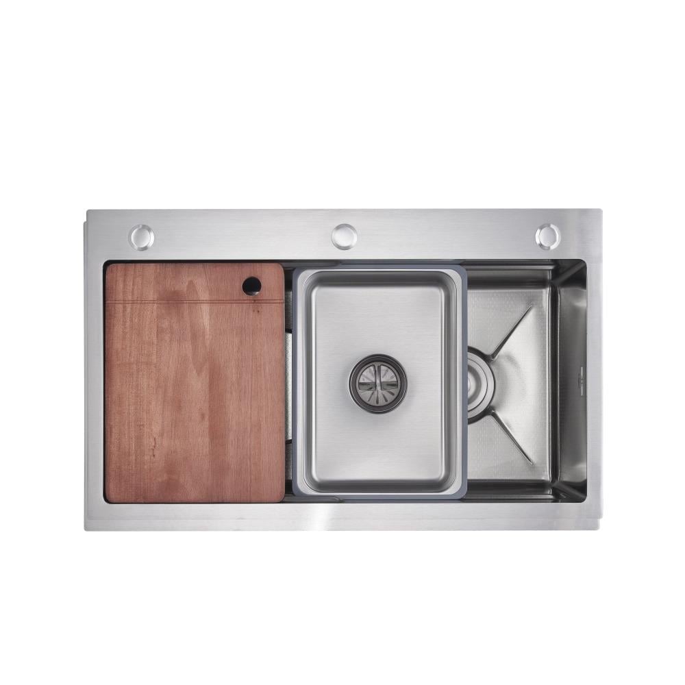 Мийка для кухні Lidz Handmade H7545B Decor B мікродекор Honeycomb 3,0/1,0 мм (LDH7545DEC48372)