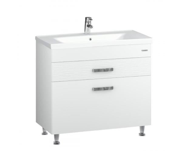 Тумба Sanwerk Сиерра с умывальником Сава 100 см Белый (MV0000914)