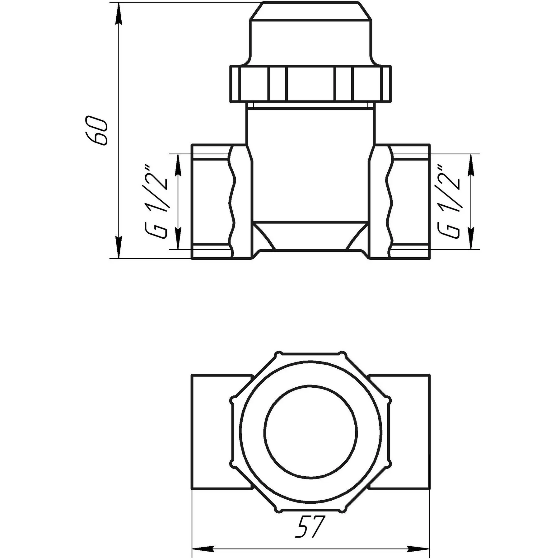 Фильтр грубой очистки Solomon TD1052 1/2" ВВ никель с отстойником (8014) - фото 5