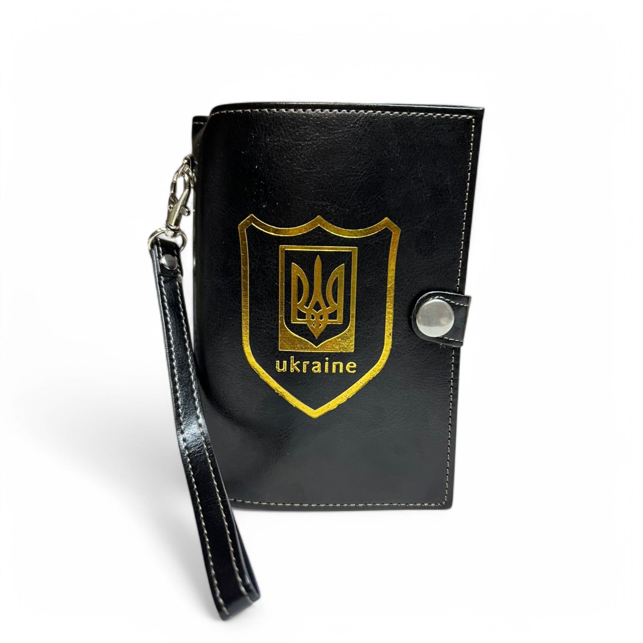 Фляга в форм и портмоне Герб Украины алкогольных заповедей 9oz 266 мл (F_F1-27)