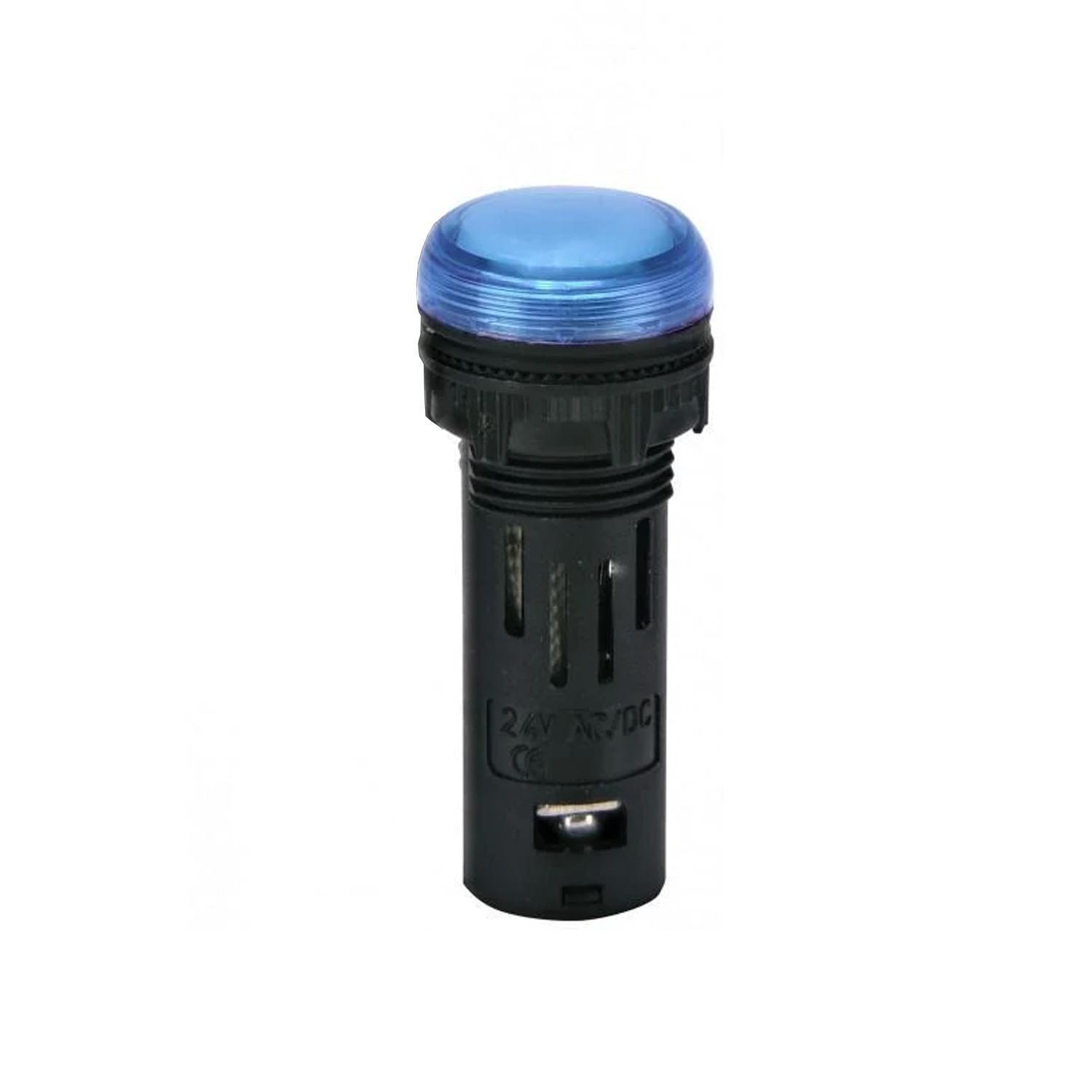 Лампа сигнальна ETI ECLI-16-024C-B 16 мм LED 24V AC/DC Синій матовий (4771603)
