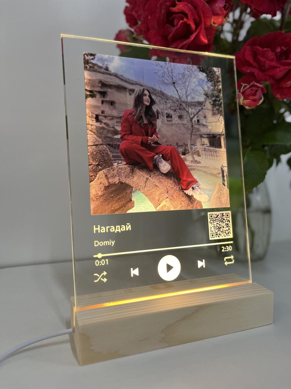 Скляні постери з теплою білою підсвіткою в дизайні Apple Music (2231419489) - фото 3