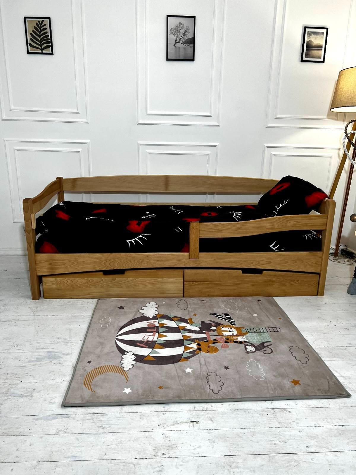 Ліжко підліткове Goydalka Afina з шухлядою 160x80 см Натуральний