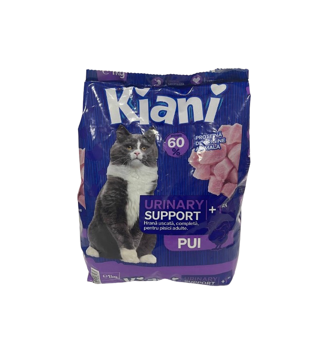 Корм сухой Kiani Urinary для взрослых кошек для поддержания мочевыделительной системы 1 кг