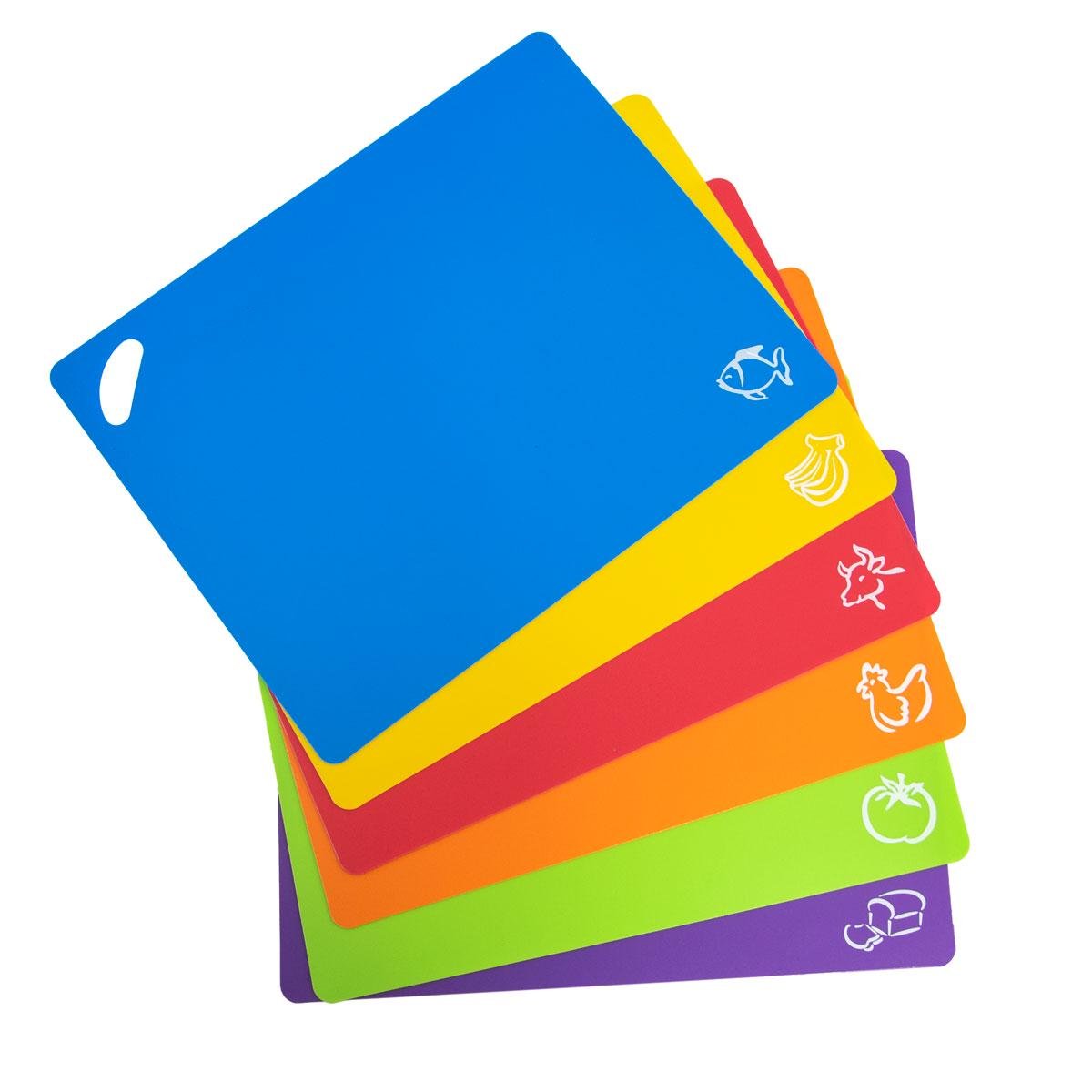 Доски разделочные гибкие 6 шт. Разноцветный (1010517-Other)