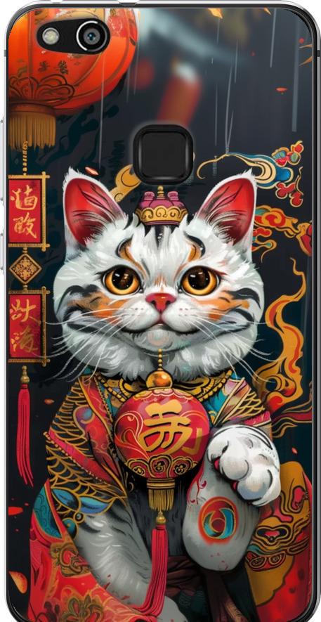 Чехол на Huawei P10 Lite China Cat v2 (6135u-896-42517)