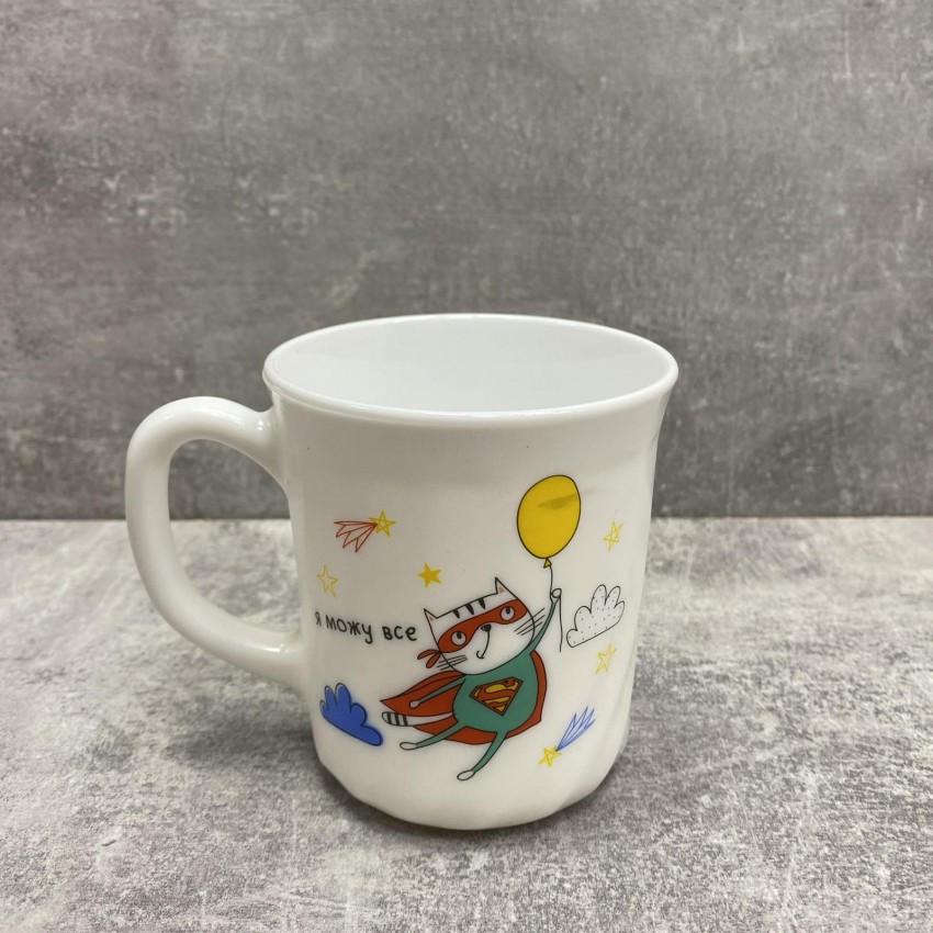 Чашка Kvarta 1311 "Я можу все" стеклокерамическая 290 мл