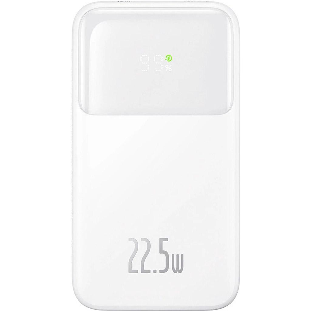 Зовнішній акумулятор Baseus Comet Digital Display 20000 mAh 22,5W White (PPMD020102)