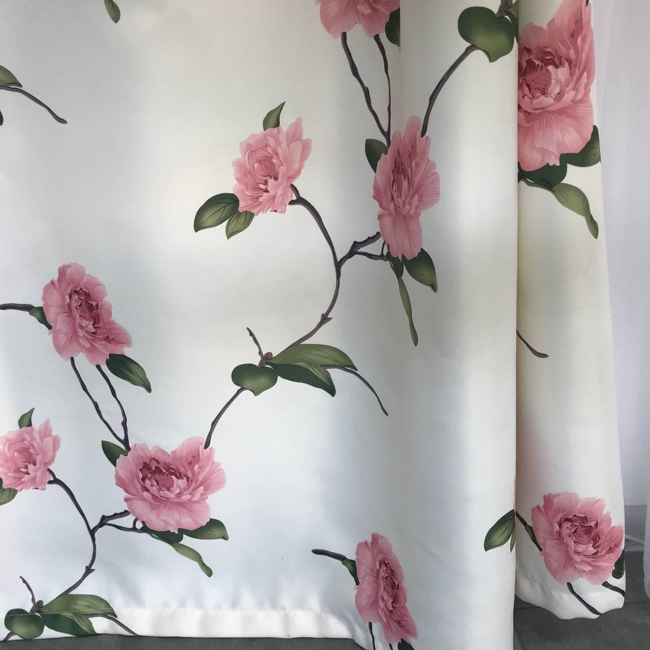 Готові штори з принтом Прованс ALBO 150x270 см 2 шт. Рожевий - фото 5 Готові штори з принтом Прованс ALBO 150x270 см 2 шт. Рожевий - фото 5