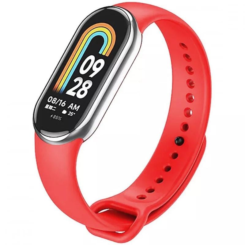 Ремінець силіконовий для Xiaomi Mi Band 8 Червоний/Dark Red (00000065484_19)