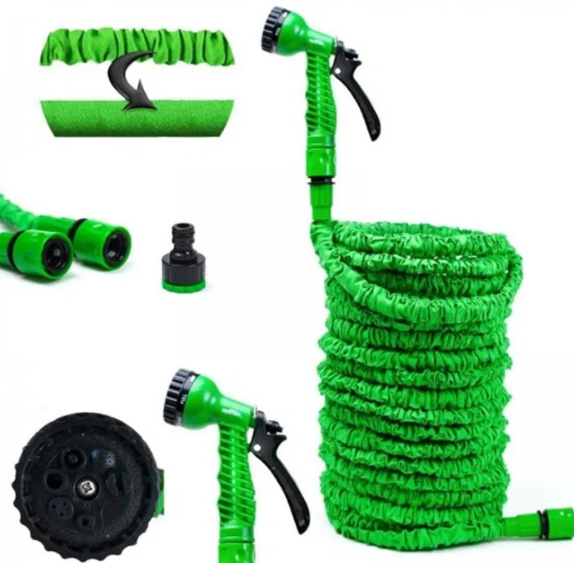 Шланг-гармошка Magic House с распылителем и 7 режимами полива 30 м. Зеленый - фото 3 Шланг-гармошка Magic House с распылителем и 7 режимами полива 30 м. Зеленый - фото 3