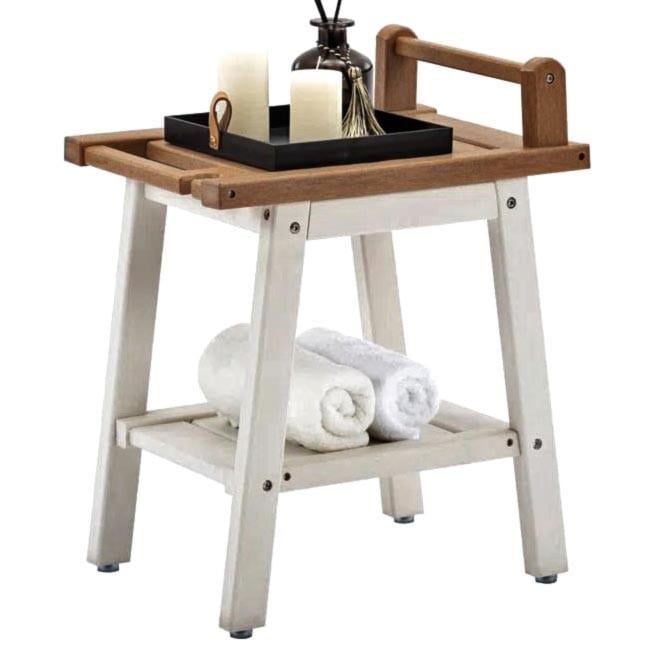 Табурет для ванной из дерева Насбаум Зефир/Корица (ТВН-00632033)