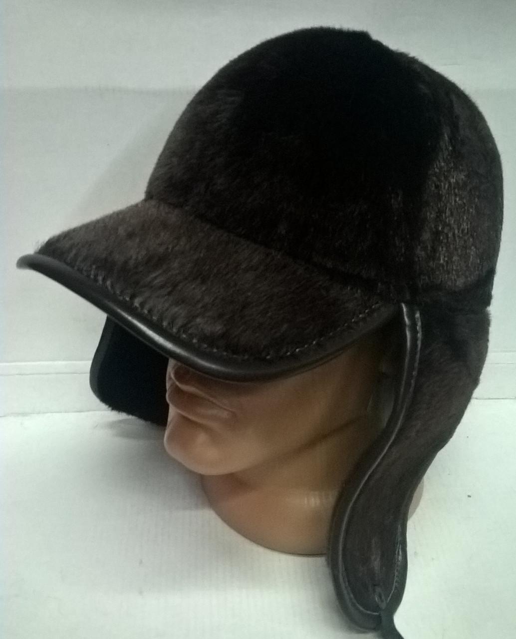 Бейсболка-ушанка мужская Ellipse искусственный мех нерпа 58 см Коричневый (4.18.1/12.4/58) - фото 2 Бейсболка-ушанка мужская Ellipse искусственный мех нерпа 58 см Коричневый (4.18.1/12.4/58) - фото 2