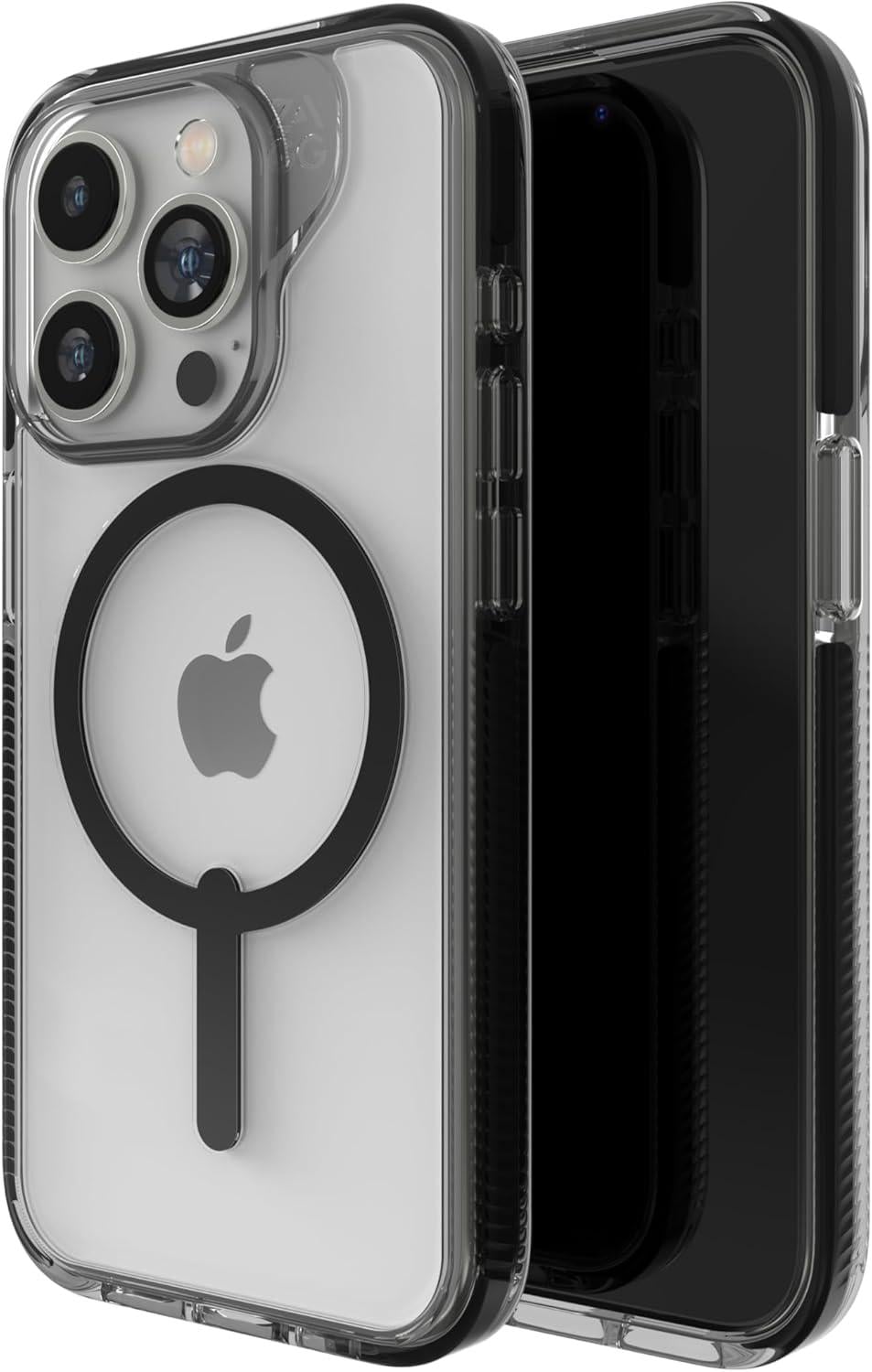 Чехол противоударный Gear4 Piccadilly MagSafe Case для Apple Iphone 15 Pro 6,1" Transparent/Black (11774676)