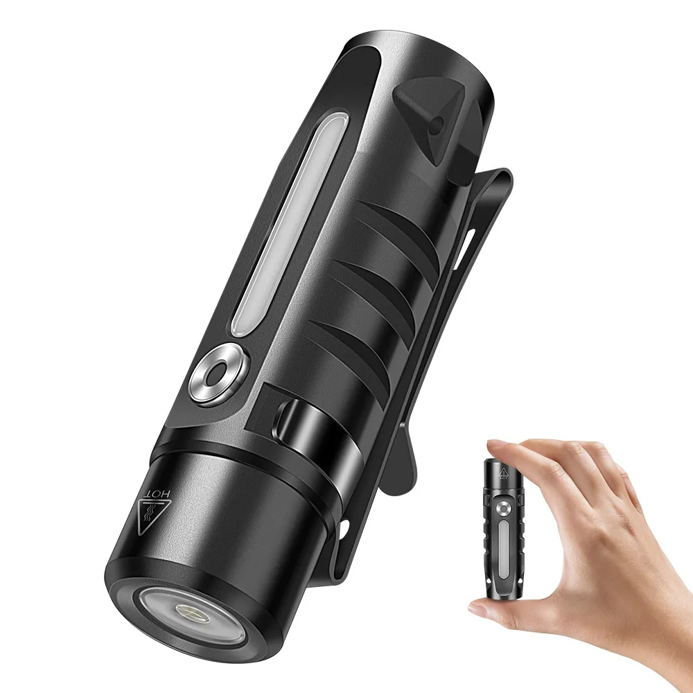 Ліхтар акумуляторний Boruit RJ28 EDC 6500K Type-C 200 mAh IP66 Чорний - фото 8 Ліхтар акумуляторний Boruit RJ28 EDC 6500K Type-C 200 mAh IP66 Чорний - фото 8